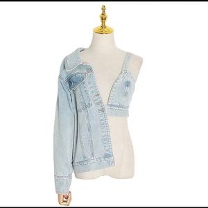 Asymmetrical Denim jacket NEW
